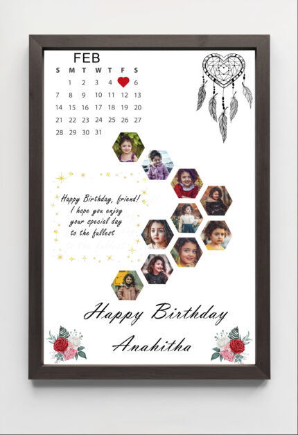 Birthday Gift College Customised Photo Frame A4 Size Looking for the perfect personalized gift? Our customized photo frames are designed to make your special moments last forever!