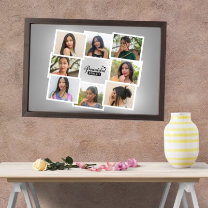 Photo Frame, Customize Girlfriend Photo Frame, Personalised 8 Photos Collage Frames for Wall Decor A4 Size Landscape Looking for the perfect personalized gift? Our customized photo frames are designed to make your special moments last forever!